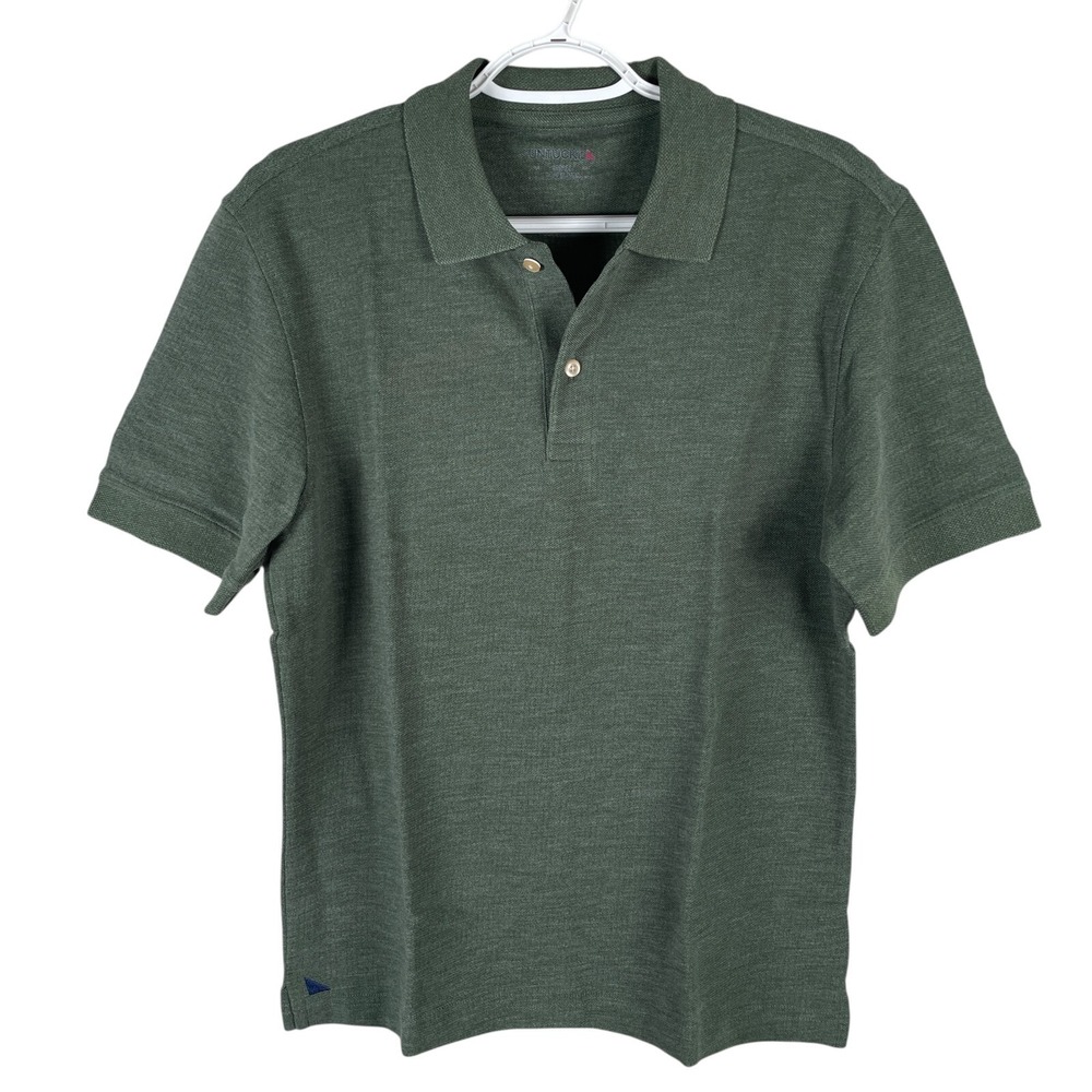 UNTUCKit Tocai Polo Shirt Mens Small Green Short Sleeve Cotton Blend Stretch NEW